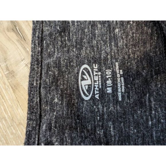 Athletic Works Womens Medium Leisure Stretch Pull On Leggings Pants Cropped Gray - Picture 2 of 10